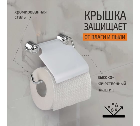 Держатель для туалетной бумаги Рыжий кот B0926 хром 002487