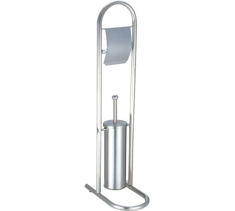 Стойка напольная с держателем для туалетной бумаги и ершиком Рыжий кот B0812 002669