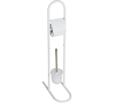 Стойка напольная с держателем для туалетной бумаги и ершиком Рыжий кот B0810 005130