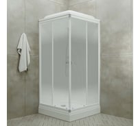 Душевая кабина MARONI GALAXY SQ90L-STN-DN4 90x90x217 + сифон D90 мм, квадрат 467717