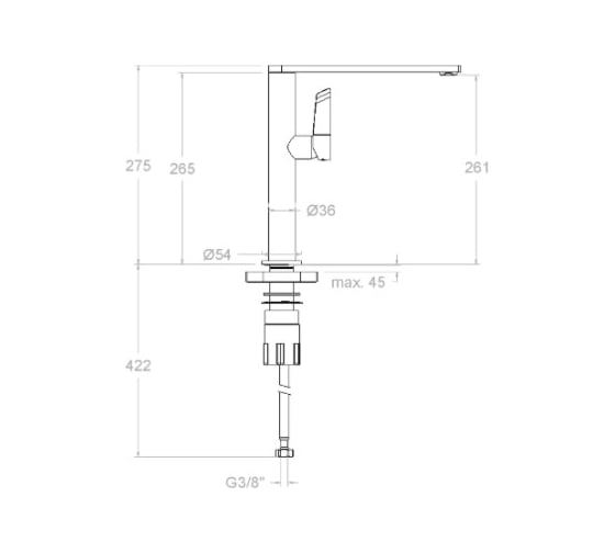 Смеситель для кухни Ramon Soler KITCHEN 388401MC