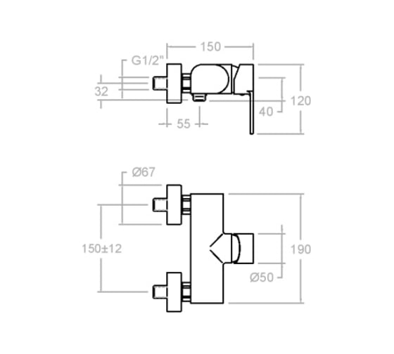 Смеситель для душа Ramon Soler RS-Q 9308S