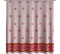 Шторка для ванной Fora Бордюр, розовый PH53-6