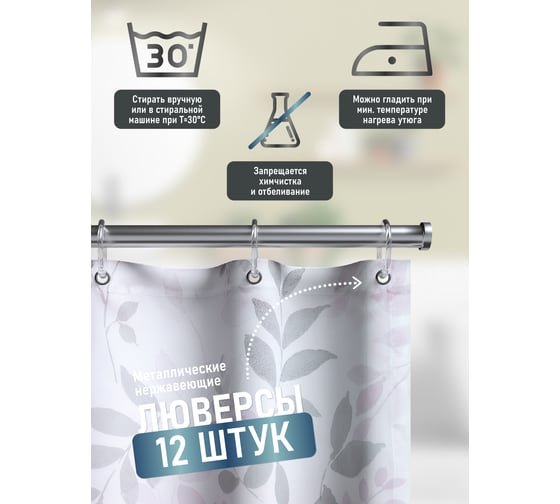 Шторка для ванной Fora Баттерфляй PH192