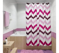 Шторка для ванной Fora Темпур фукси PH190