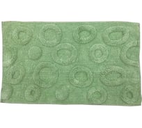Коврик для ванной Fora Круги зелёный, 50х80 см FOR-M003G