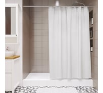 Шторка для ванной Fora Элит белая FOR-PH100