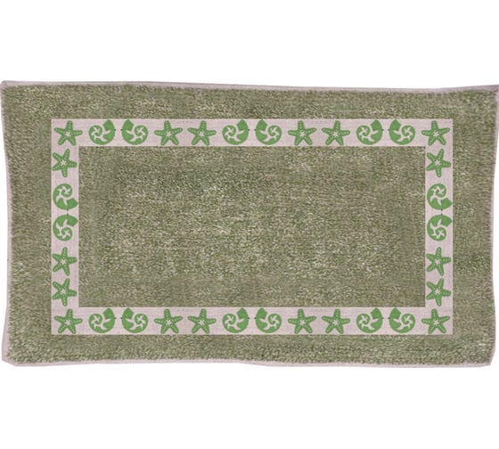 Коврик для ванной Fora Эконом, зелёный, 45х75 см FOR-M002Gr