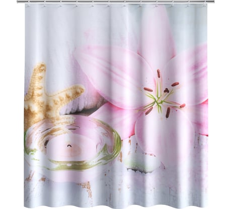 Шторка для ванной Fora Белая орхидея PH54