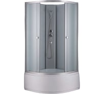 Душевая кабина без крыши GROSSBERG 900х900х2100, высокий поддон 40 см, стекло матовое TM 192