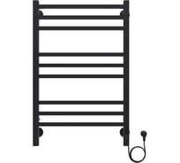 Электрический полотенцесушитель Azario ANCONA 500/800 черный, R, 9 квадратных перекладин 00088200