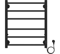 Электрический полотенцесушитель Azario PARMA 500/600 черный, R, 6 перекладин 00088234