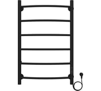 Электрический полотенцесушитель Azario VERONA 500/800 черный, R, 6 перекладин 00088222