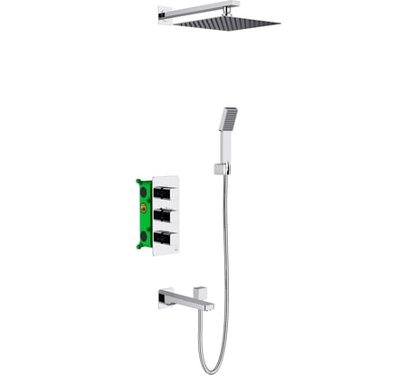 Встроенная душевая система Timo с термостатом Petruma SX 5049 00SM