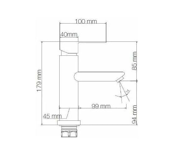 Смеситель для раковины CULTO FERRO WB01FR