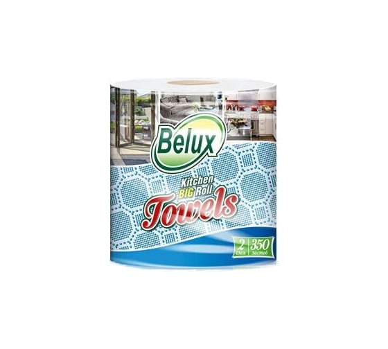 Бумажные полотенца Belux BIG RoLL 2 слоя 1 рулон белые 274423