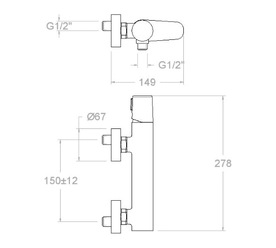 Смеситель для душа Ramon Soler TZAR 340801S