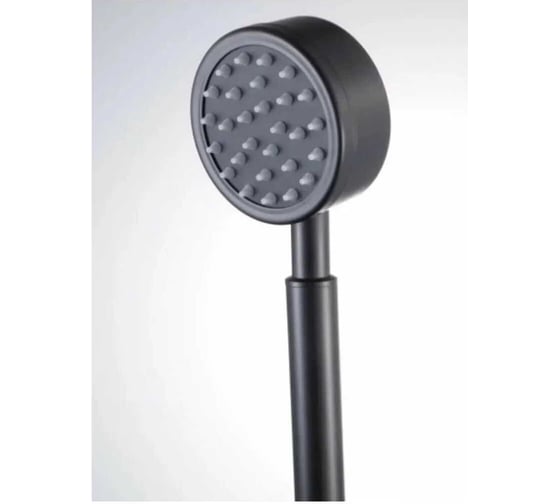 Смеситель для ванны CULTO FERRO BLACK черный, с коротким изливом и душевым набором BS01FRB