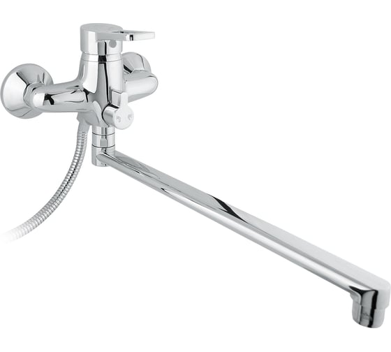 Смеситель для ванны с душем Timo Junior INOX с длинным изливом 1905Y CR chrome
