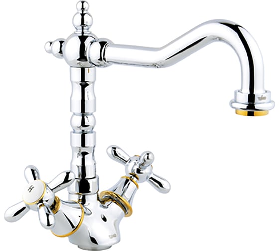 Смеситель для кухни Timo Ritz 0143FK chrome gold