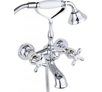 Смеситель для ванны с душем Timo Ritz 0144Y chrome gold cross