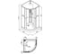 Душевая кабина MARONI AURORA SR88L-GLS-DN4 88x88x217 см + сифон D50 мм 469251 4