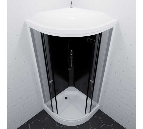 Душевая кабина MARONI OMBRA SR88L-GLS-DN4 88x88x217 см + сифон D50 мм 469250