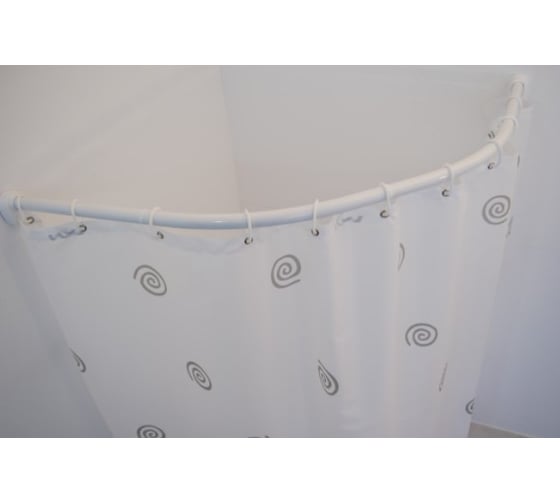 Круговая штанга RIDDER 90x90 см, белый 59401