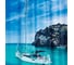 Штора для ванных комнат RIDDER Blue Paradise синий/белый 180x200 42073000 1