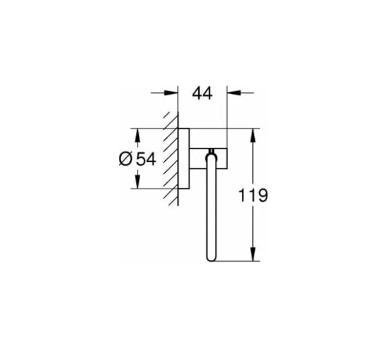 Держатель бумаги Grohe Essentials без крышки 40689001