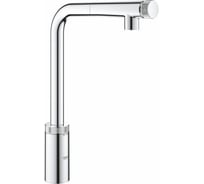 Смеситель для мойки Grohe Minta Smart Control с выдвижным L-образным изливом 31613000