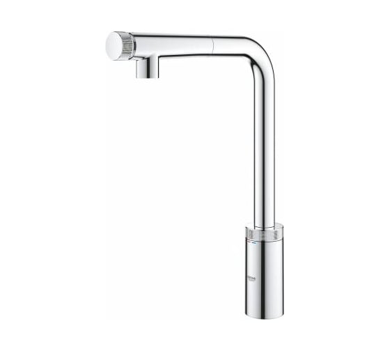 Смеситель для мойки Grohe Minta Smart Control с выдвижным L-образным изливом 31613000