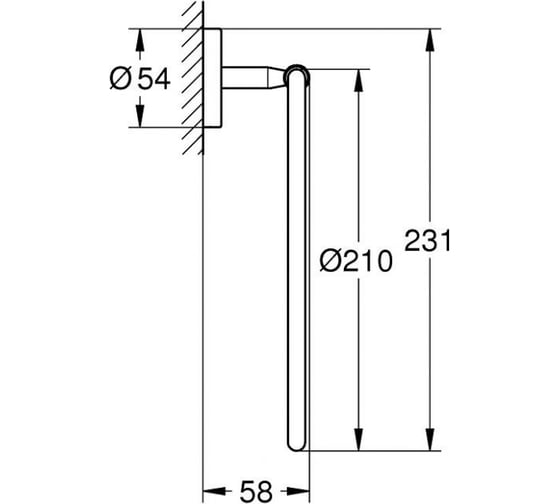 Кольцо для полотенца Grohe BauCosmopolitan  40460001