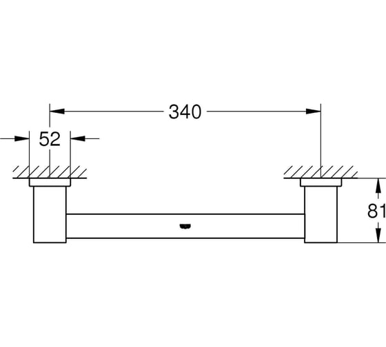 Ручка для ванной Grohe Essentials Cube 40514001