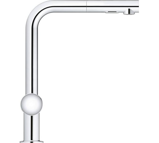 Однорычажной смеситель для мойки Grohe Minta L-излив с выдвижным изливом с аэратором 30274000