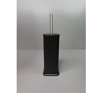Контейнер с ершом MY SPACE квадратный, черный матовый SW6732BL