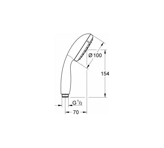 Ручной душ Grohe New Tempesta II 9,5 л/мин 26161001