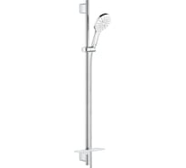 Душевой гарнитур Grohe RainShower SmartActive 130, ручной душ, душевая штанга, полочка, 26579LS0