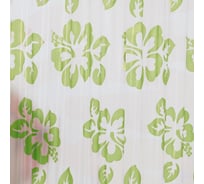 Штора для ванных комнат RIDDER Flowerpower П зеленый 180x200 32355