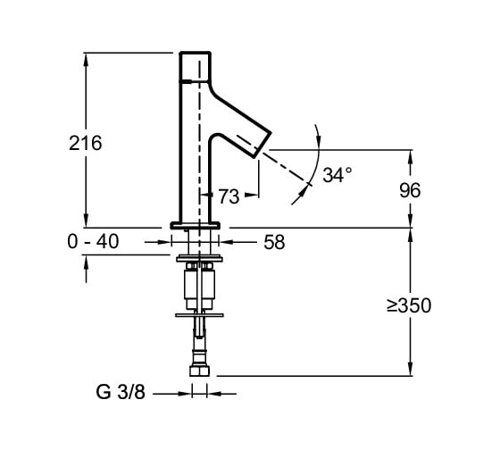 Смеситель для раковины JACOB DELAFON TALAN E10378RU-CP 00000012273