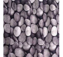 Штора для ванных комнат RIDDER Piedras белый/черный, 180x200 403270