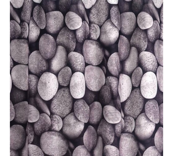 Штора для ванных комнат RIDDER Piedras белый/черный, 180x200 403270