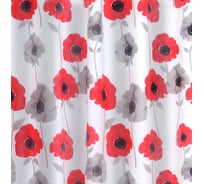 Штора для ванных комнат RIDDER Poppy красный, 180x200 303190