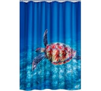 Штора для ванных комнат RIDDER Sea World синий/цветной, 180x200 42183000