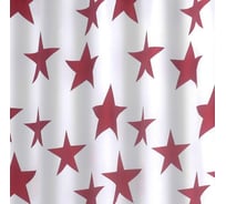 Штора для ванных комнат RIDDER Star красный, 180x200 403306
