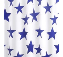 Штора для ванных комнат RIDDER Star синий, 180x200 403303