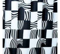 Штора для ванных комнат RIDDER Swing черный, 180x200 42370