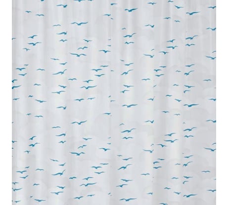 Штора для ванных комнат RIDDER Sylt синий/голубой 180x200 32313