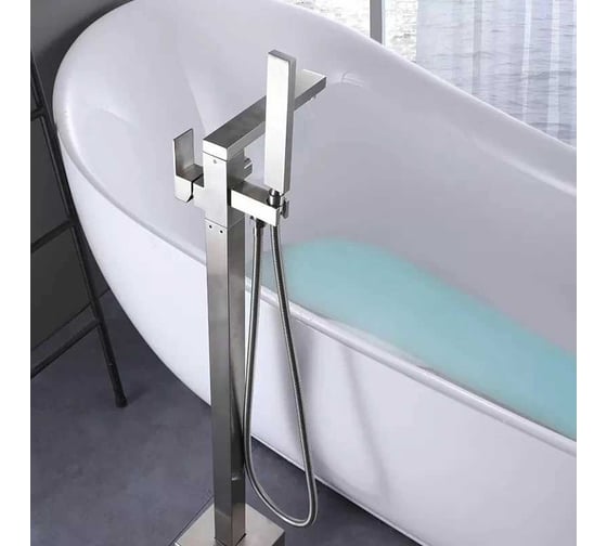 Напольный смеситель для ванны BOCH MANN ALBANO Brush Nickel BM, цвет никель матовый 8924