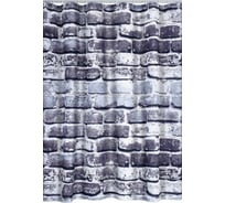 Штора для ванных комнат RIDDER Wall серый, 180x200 4201317